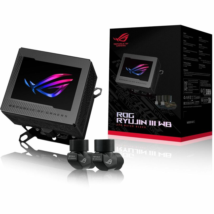 ASUS ROG RYUJIN III WB CPU Water Block 3.5 Full Color LCD Display Black