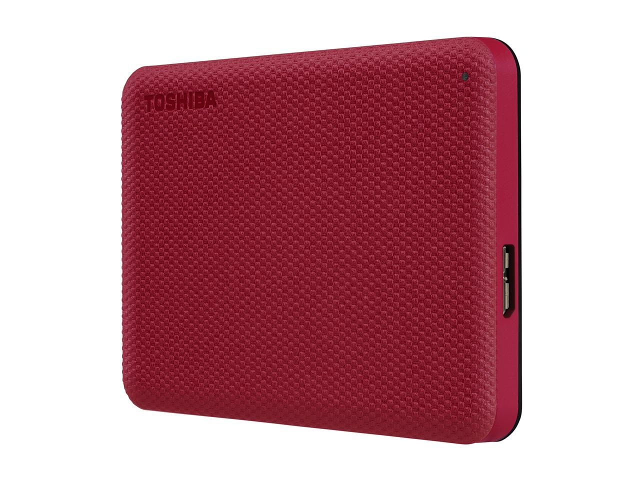 Toshiba 2TB USB 3.0 Canvio Advance Portable HD Red