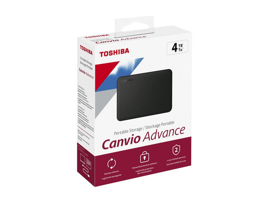 Toshiba 4TB USB 3.0 Canvio Advance Portable HD Black