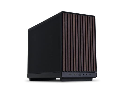 Lian-LI A3-mATX-WD Black wood front panel Mini tower MicroATX Chassis