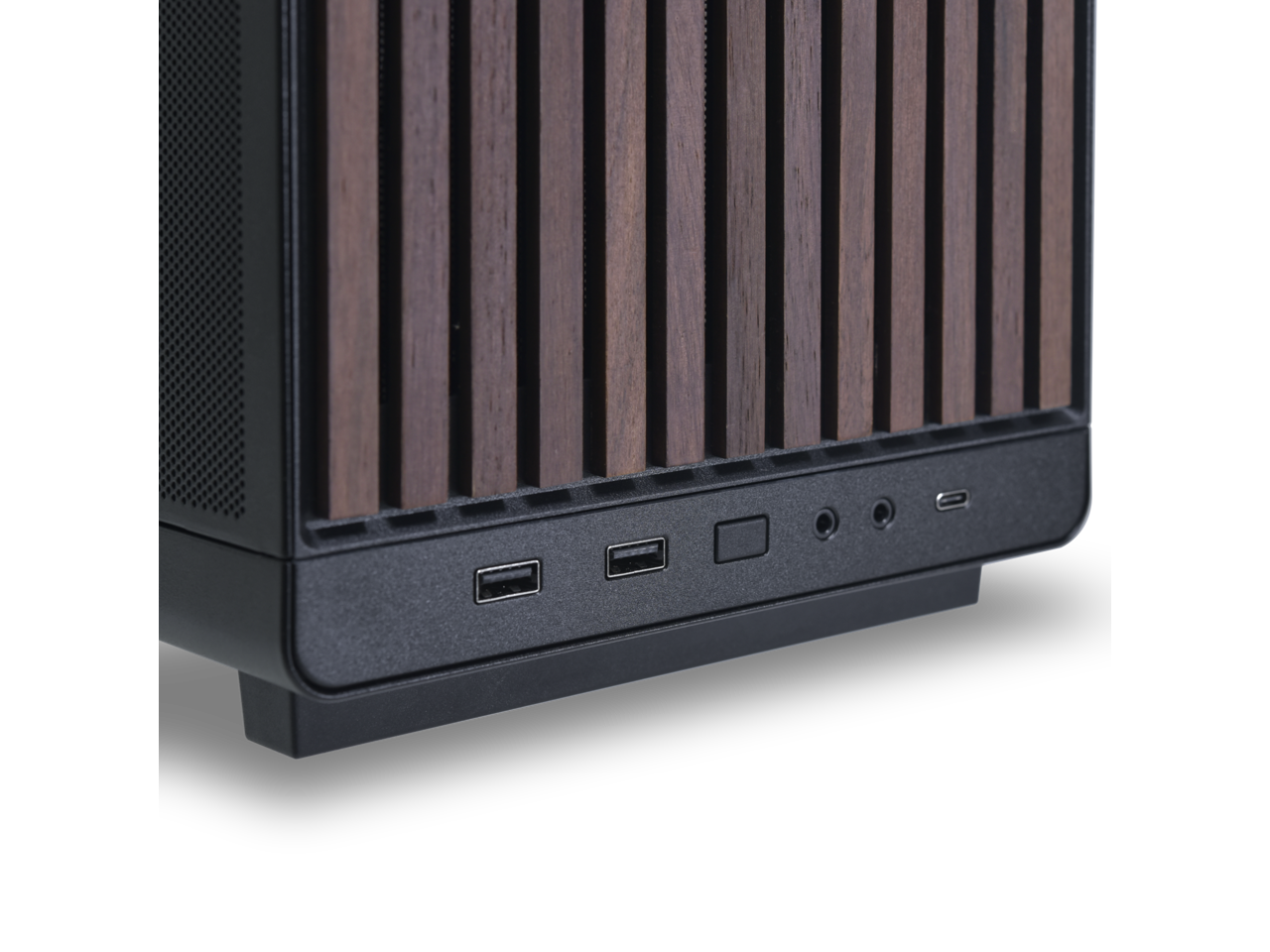 Lian-LI A3-mATX-WD Black wood front panel Mini tower MicroATX Chassis