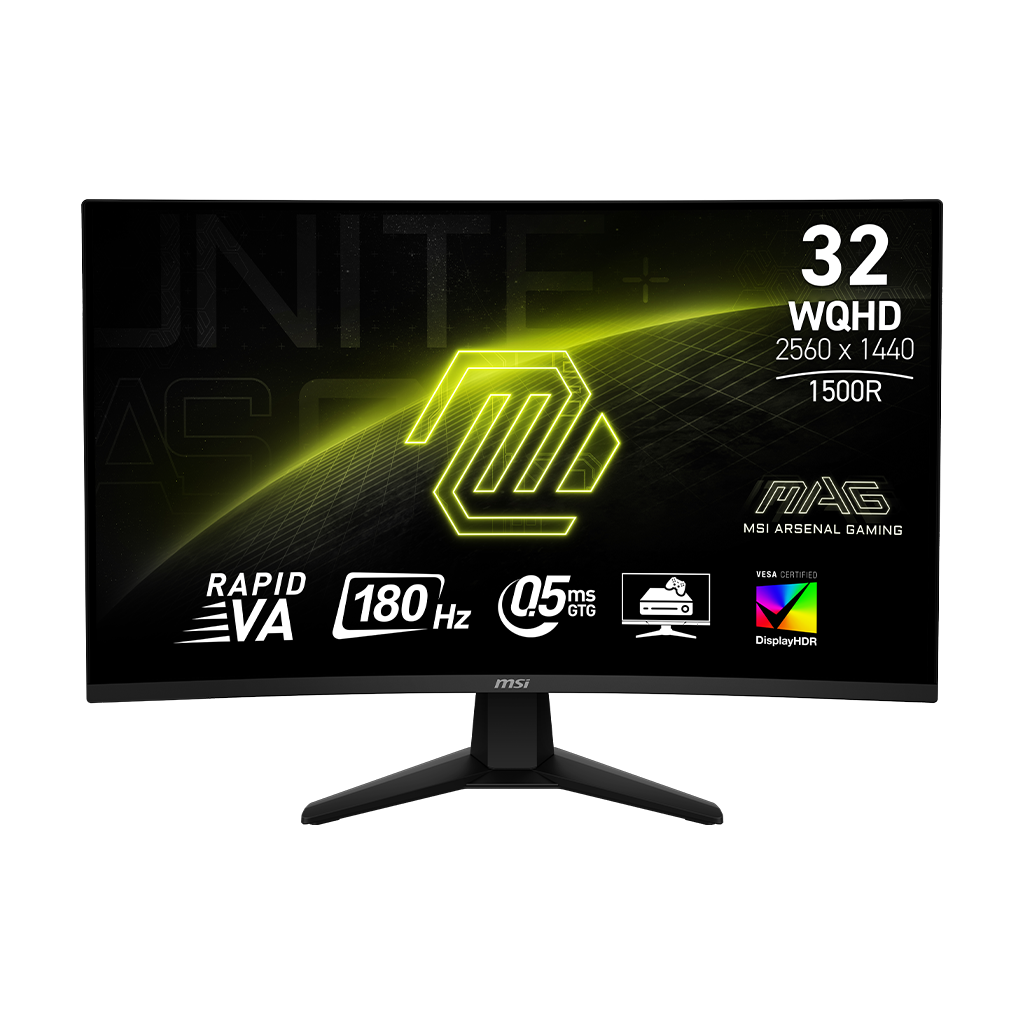 MSI MAG 32CQ6F 31.5" QHD 180Hz Curved Gaming Monitor