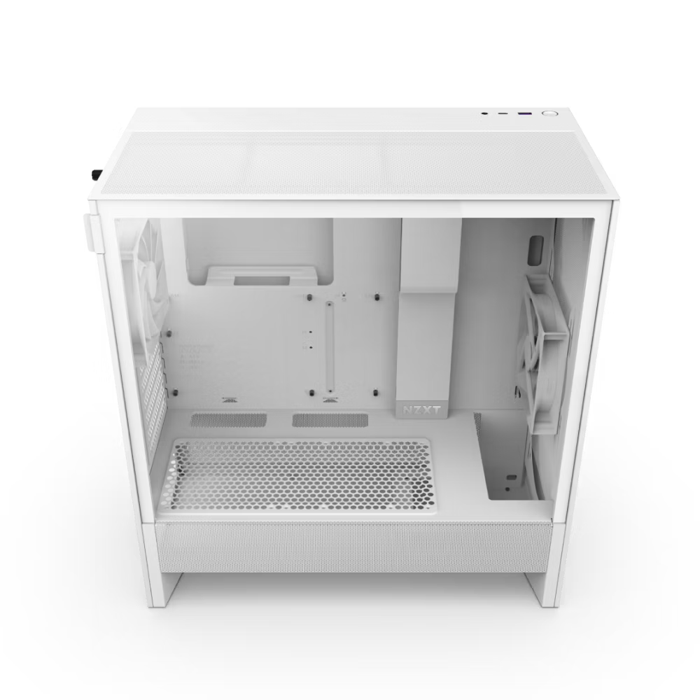 NZXT H5 Flow ATX Mid Tower TG White