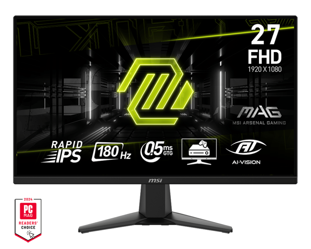 MSI MAG 275F 27 Rapid IPS FHD 1920x1080 16:9 0.5ms 180Hz 2xHDMI DP