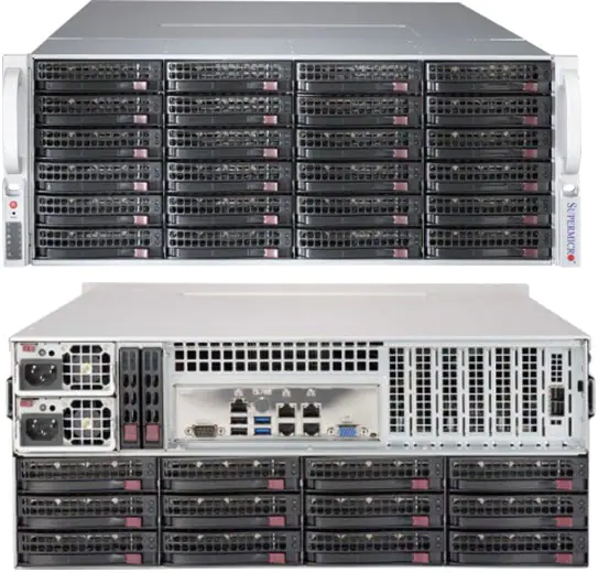 Supermicro CSE-847BE2C-R1K28LPB 4U 36x3.5HS SAS SATA 1280W RPS LP