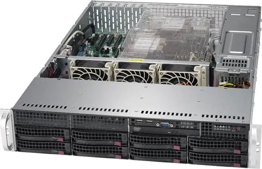 Supermicro CSE-825TQC-R740LPB 2U 740W 8x3.5inch SAS SATA 2xFixed 3.5