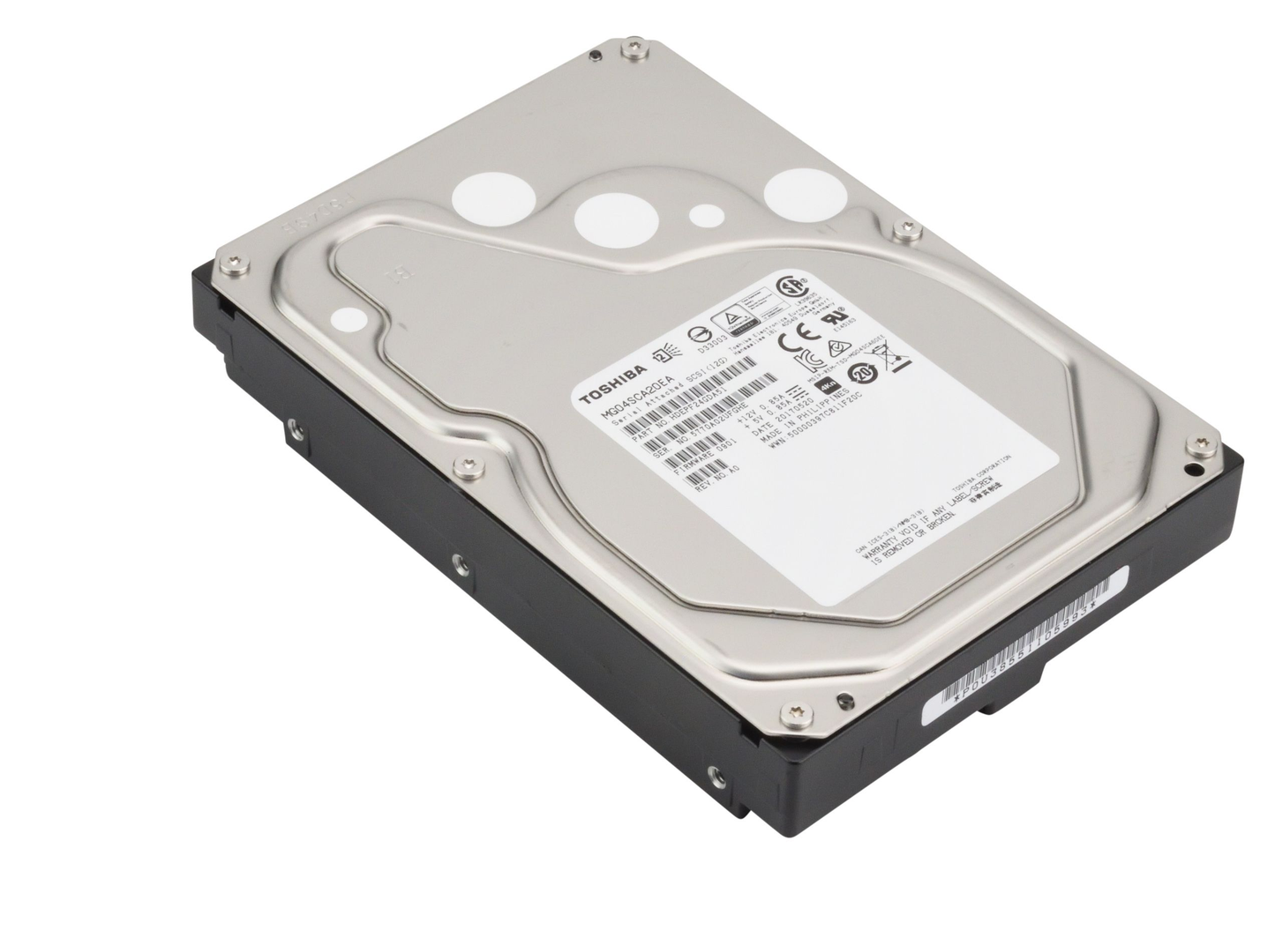 Toshiba MG04SCA20EA 3.5 2TB SAS 12Gb s 7.2K RPM 128MB 4Kn (Tomcat R) Bare