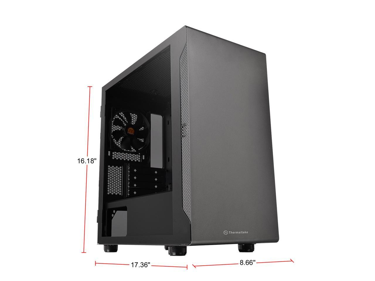 Thermaltake S100 Tempered Glass Micro-ATX Black