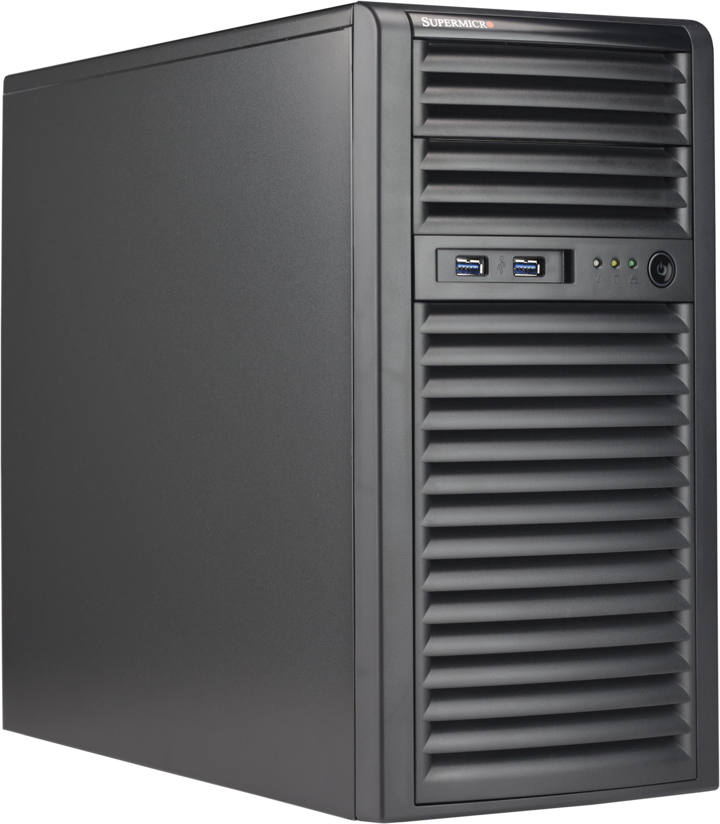 Supermicro CSE-731I-404B Mini-tower chassis 2x5.25 4x3.5 400W Brown Box