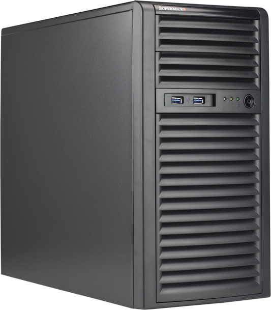 Supermicro CSE-731I-404B Mini-tower chassis 2x5.25 4x3.5 400W Brown Box