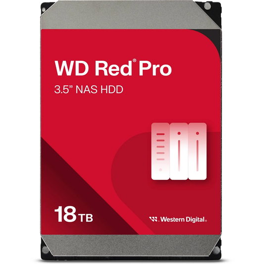 Western Digital WD181KFGX-RET 18TB 3.5 7200rpm SATA 6Gb s WD Red Pro NAS