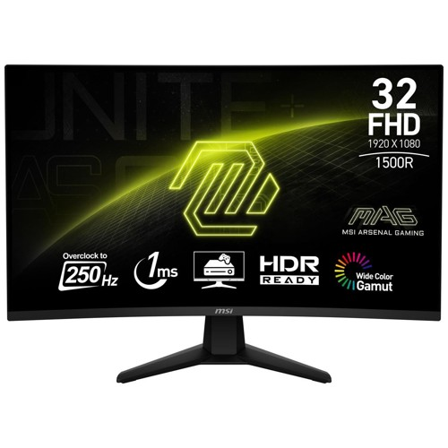 MSI MAG 32C6X 31.5 VA FHD 1920x1080 16:9 1ms 4ms 250Hz 2xHDMI DP