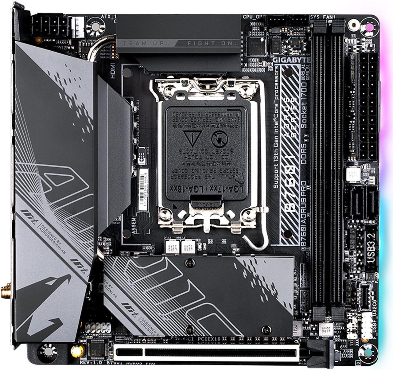 Gigabyte B760I AORUS PRO B760 LGA1700 Max96GB DDR5 PCIE mini-ITX