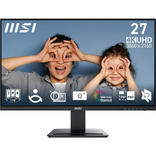 MSI PRO MP273U 27 IPS UHD 3840x2160 16:9 4ms 60Hz 2xHDMI DP Speaker