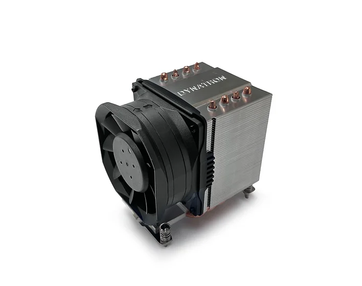 Dynatron A56 Aluminum Heatsink w Heat Pipes & Side Fan for Socket AM4 AM5