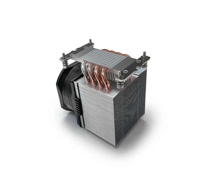 Dynatron A56 Aluminum Heatsink w Heat Pipes & Side Fan for Socket AM4 AM5