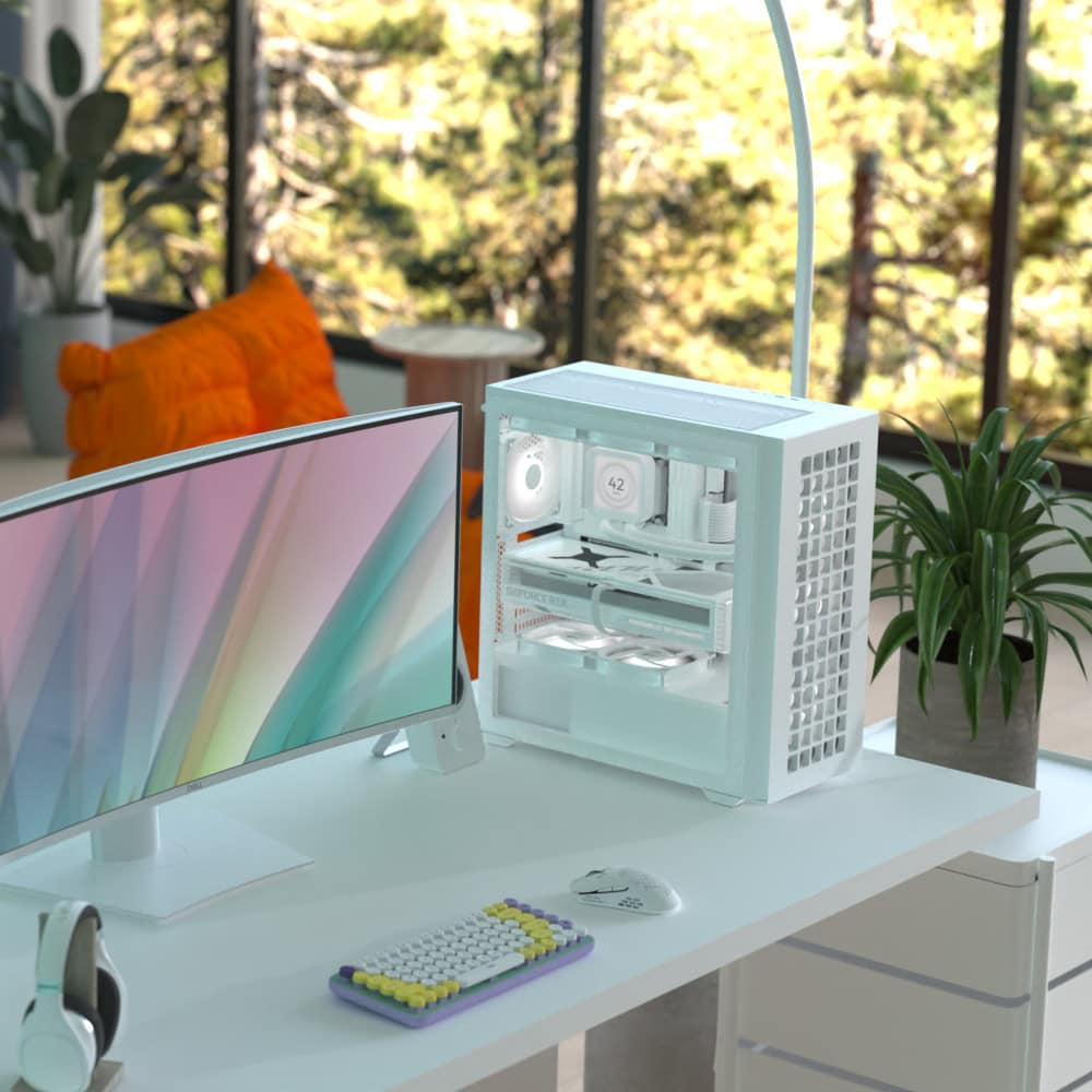 AeroCool D502A Mid Tower ABS SPCC White