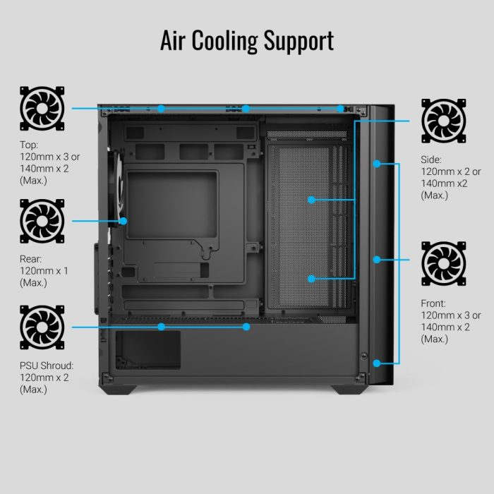 AeroCool D302A Mini Tower ABS SPCC Black