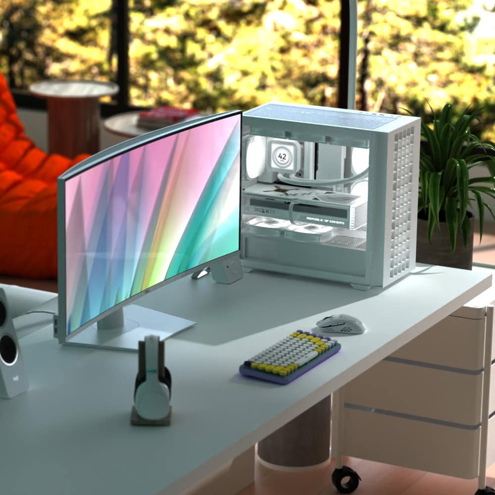 AeroCool Case D302A Mini Tower ABS SPCC White