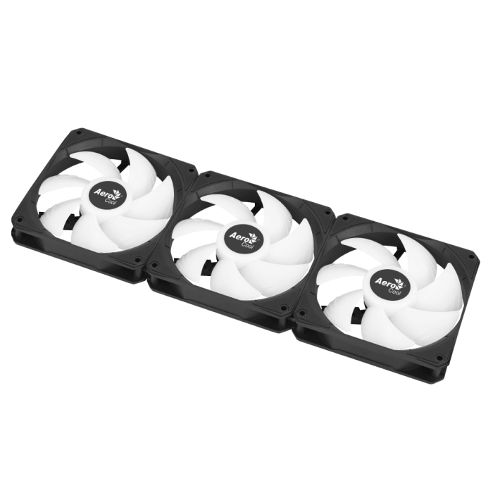 AeroCool Link 3-Pack PWM 4pin+ARGB 5V 3pin Black