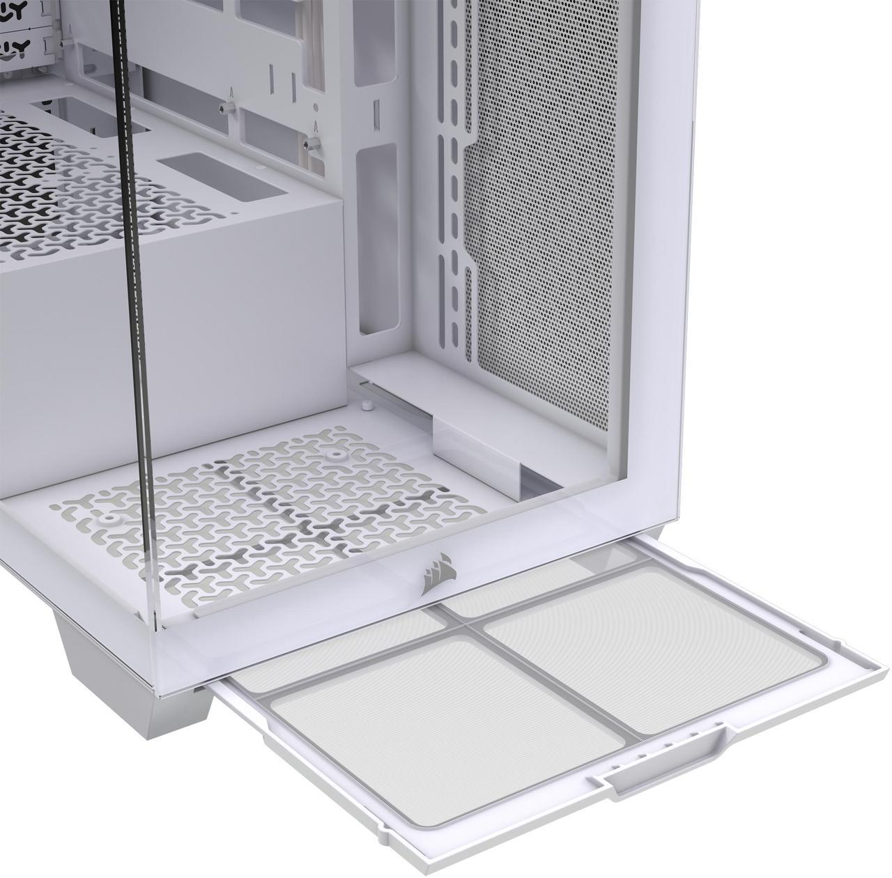 Corsair CS CC-9011277-WW 3500X Mid-Tower PC Case TG White