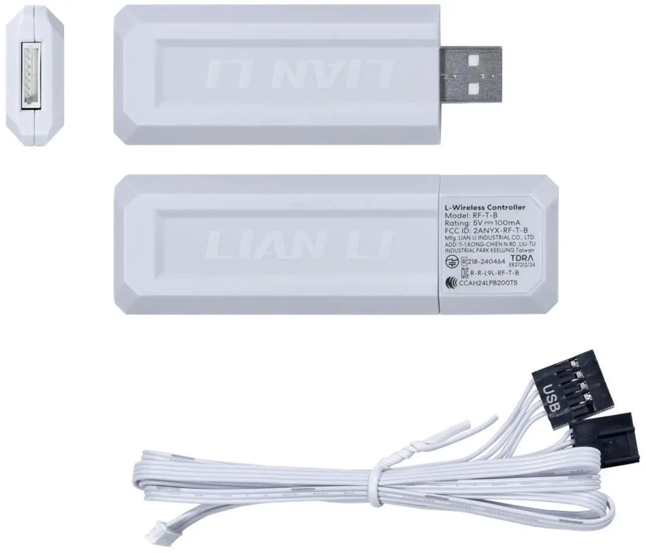 Lian-Li Fan 12SLIN1W3W Fluid Dynamic Bearing 3xFan with Fan Controller White