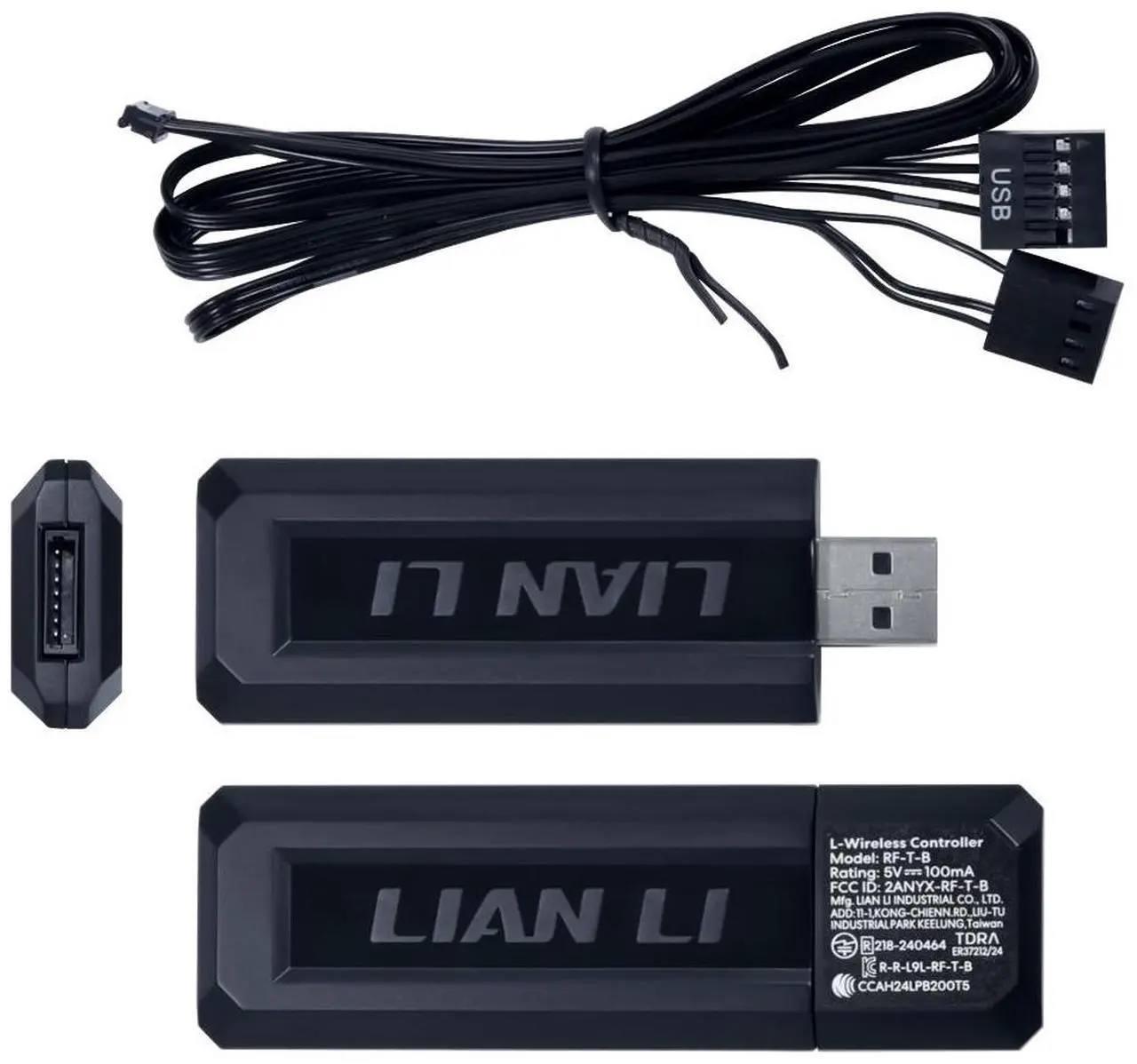 Lian-Li Fan 12RSLIN1W3B FDB 3xFan REVERSE BLADE with Fan Controller Black