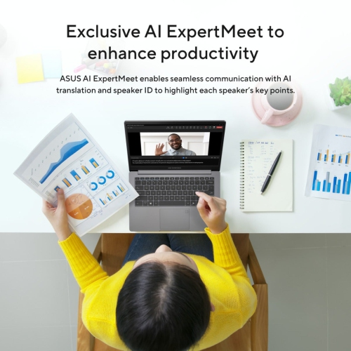 ASUS ExpertBook P1 14" Laptop - Misty Grey (Intel Core i7-13620H/512GB SSD/16GB RAM/Windows 11 Pro) - (P1403CVA-P716512-CB)