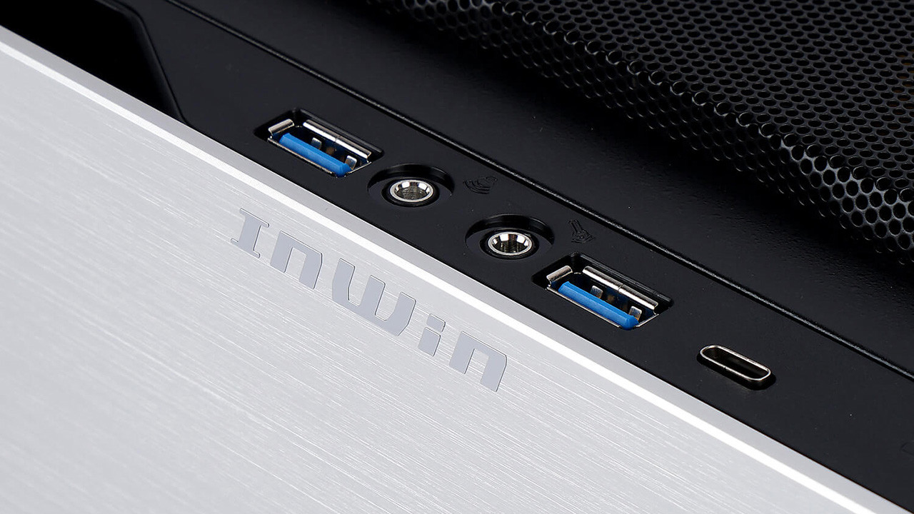 In Win Chopin MAX Mini ITX Desktop Case w/200 W Power Supply IW-CS-CHOPINMAXSIL-PS200W