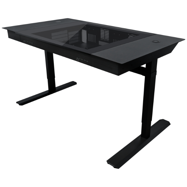 Lian-Li CS DK07X Gaming Case Dual System Black height adjustable desk