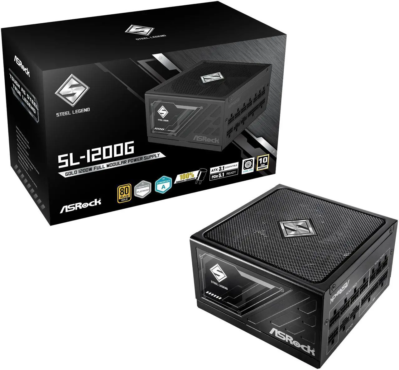 ASRock PS SL-1200G 1200W ATX3.1 80+Gold Full Modular