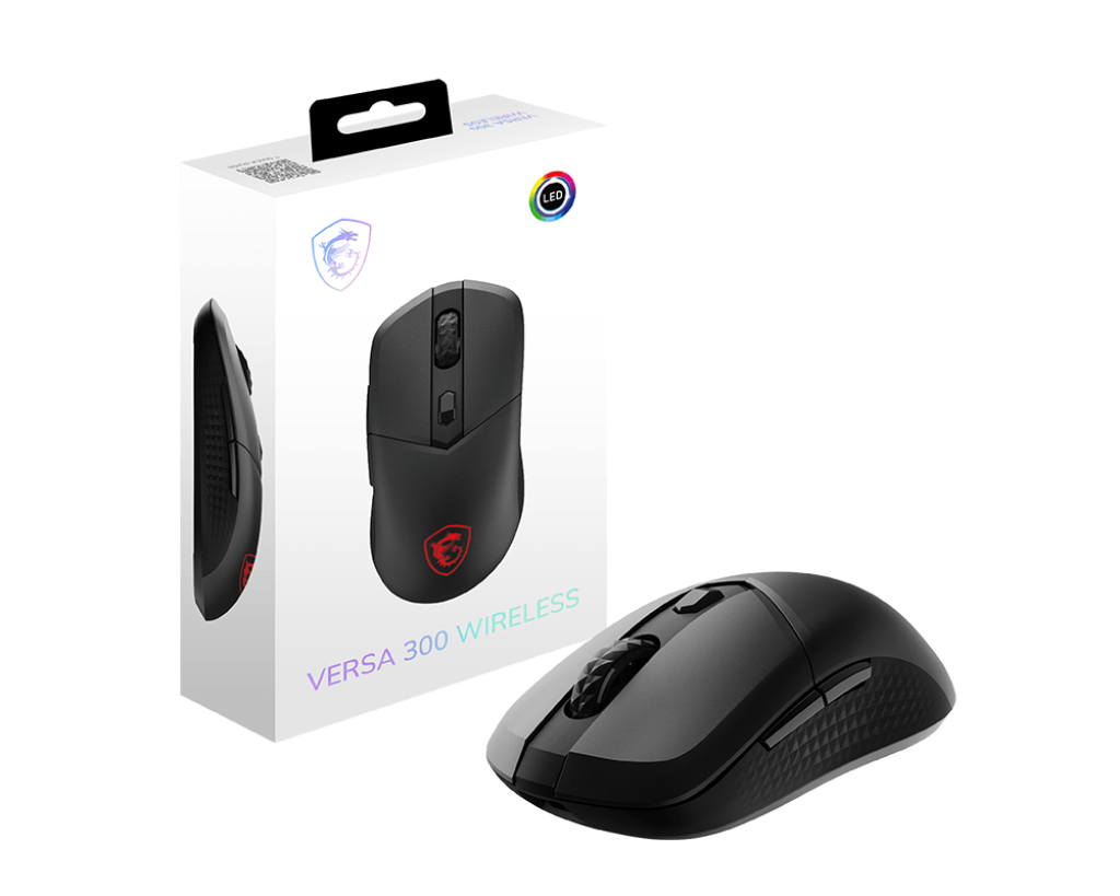 MSI Mouse VERSA 300 ELITE W WHITE Wireless PAW 3395 OMRON Switches