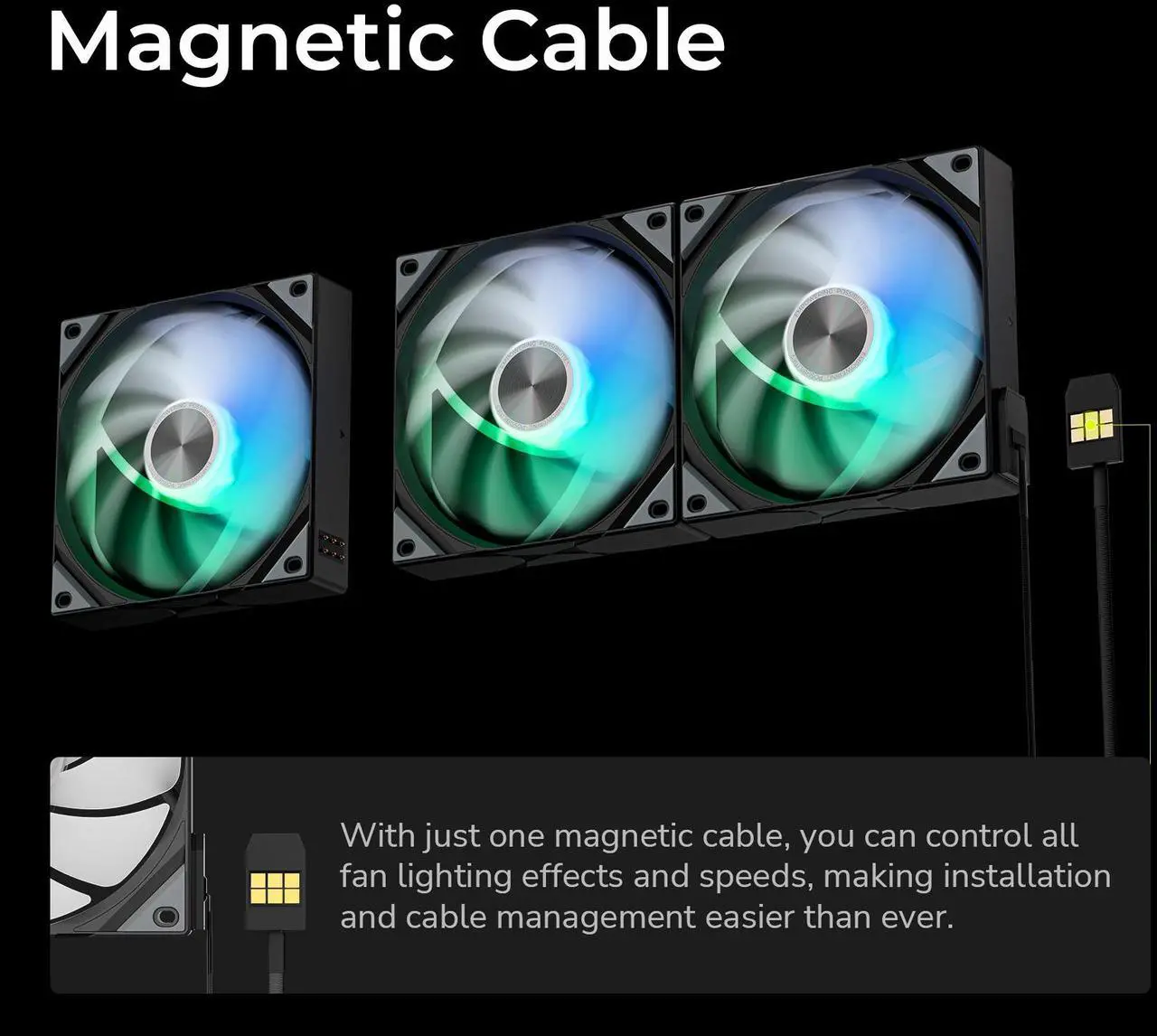 TRYX F-R120A-AM3M-G0K ROTA SL ARGB 120mm Fan Triple Pack Black