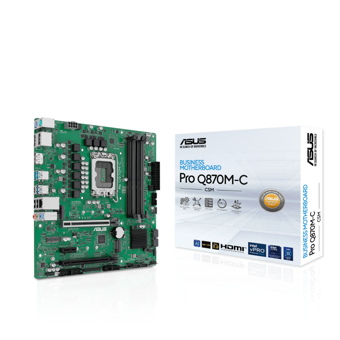 ASUS PRO Q870M-C-CSM Q870 LGA1851 Max256GB DDR5 microATX