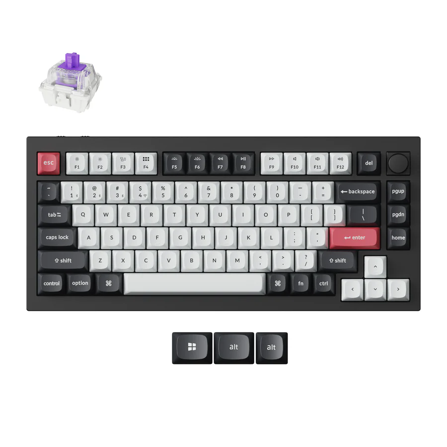 Keychron KB Q1H-M1 Q1 HE QMK Wireless Custom Gateron magnetic Nebula Switch