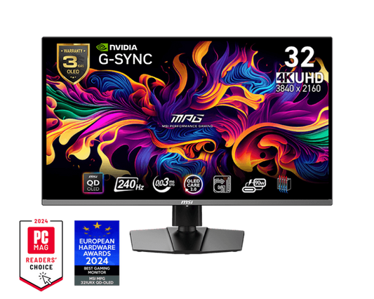 MSI MN MPG321URX QD OLED 31.5 QD-OLED UHD 3840x2160 16:9 240Hz 0.03ms 250nits