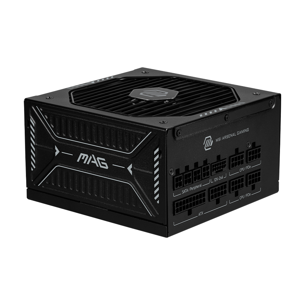 MSI PS MAG A1000GLS PCIE5 1000W 80+ Gold Fully-Modular ATX 12V APFC