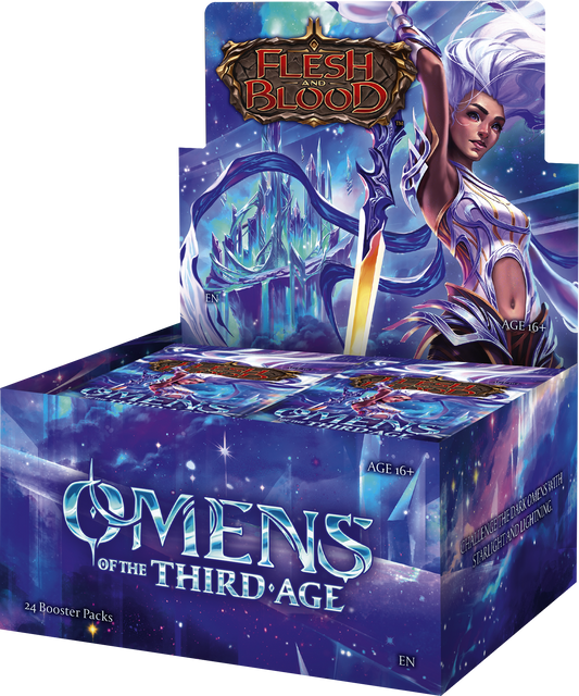 PRE ORDER- FLESH AND BLOOD: Omens of the third age Booster Display