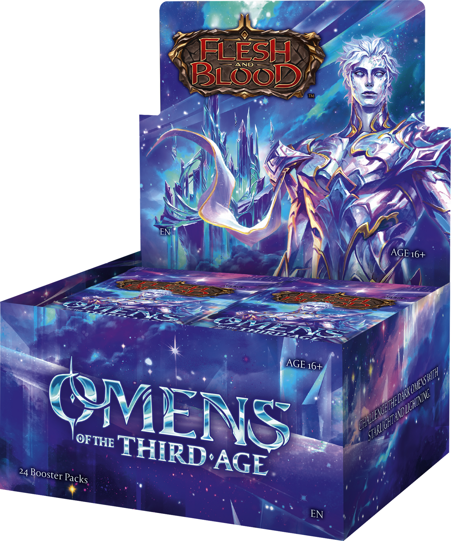 PRE ORDER- FLESH AND BLOOD: Omens of the third age Booster Display