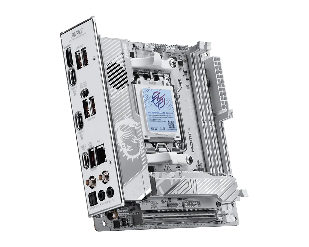 MSI MB MPG X870I EDGE TI EVO WIFI X870 AM5 Max128GB DDR5 Mini-ITX