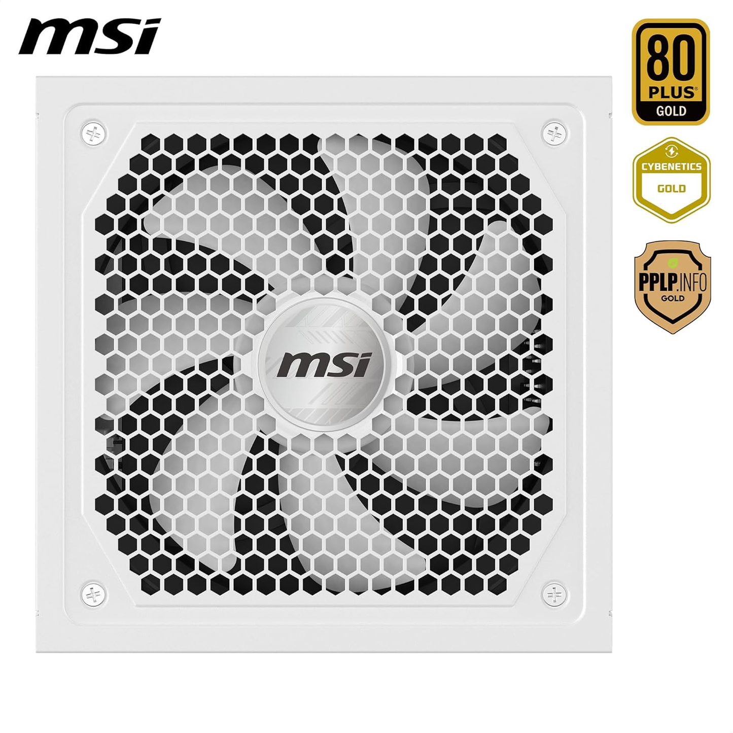 MSI PS MAG A1000GL PCIE5 WHITE 1000W 80+ Gold fully modular APFC Intel ATX 12V