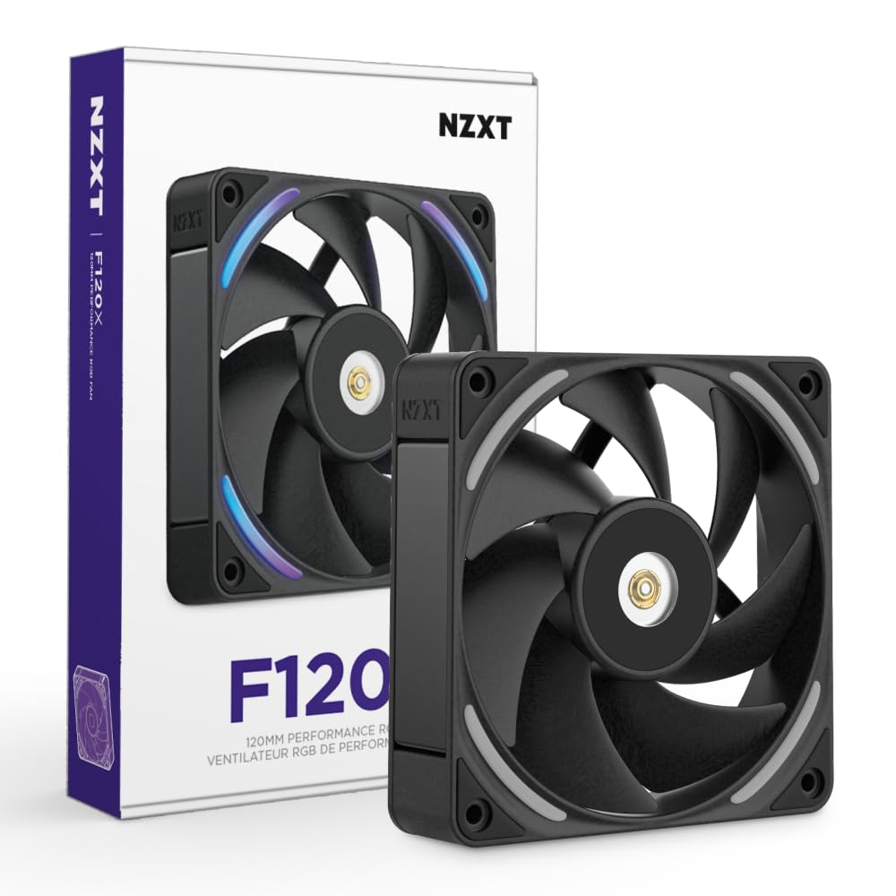 NZXT RF-U12PN-B1 F120X 120mm Performance RGB Fan Black