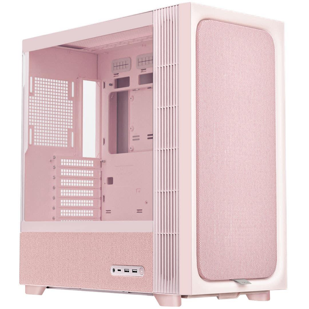 TRYX C-F500F-FM1E-G0Q FLOVA F50 Mid-Tower ATX Case Pink