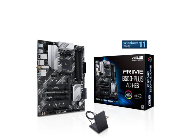 ASUS PRIME B550-PLUS AC-HES AMD B550 AM4 Ryzen5000 PCIe ATX
