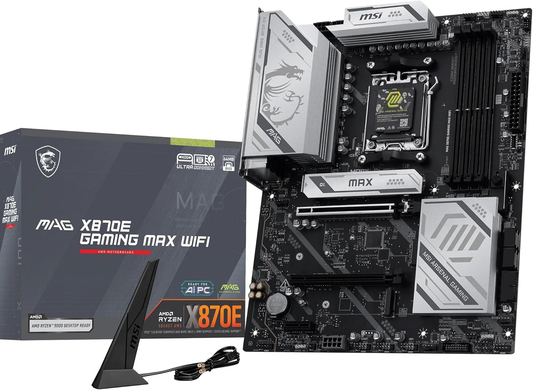 MSI MAG X870E GAMING MAX WIFI AMD X870E AM5 Max256GB DDR5 ATX