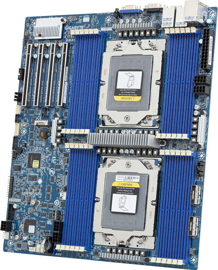 Gigabyte MZ73-LM1 SoC AMD EPYC9004 LGA6096 Max128GB DDR5 E-ATX Like