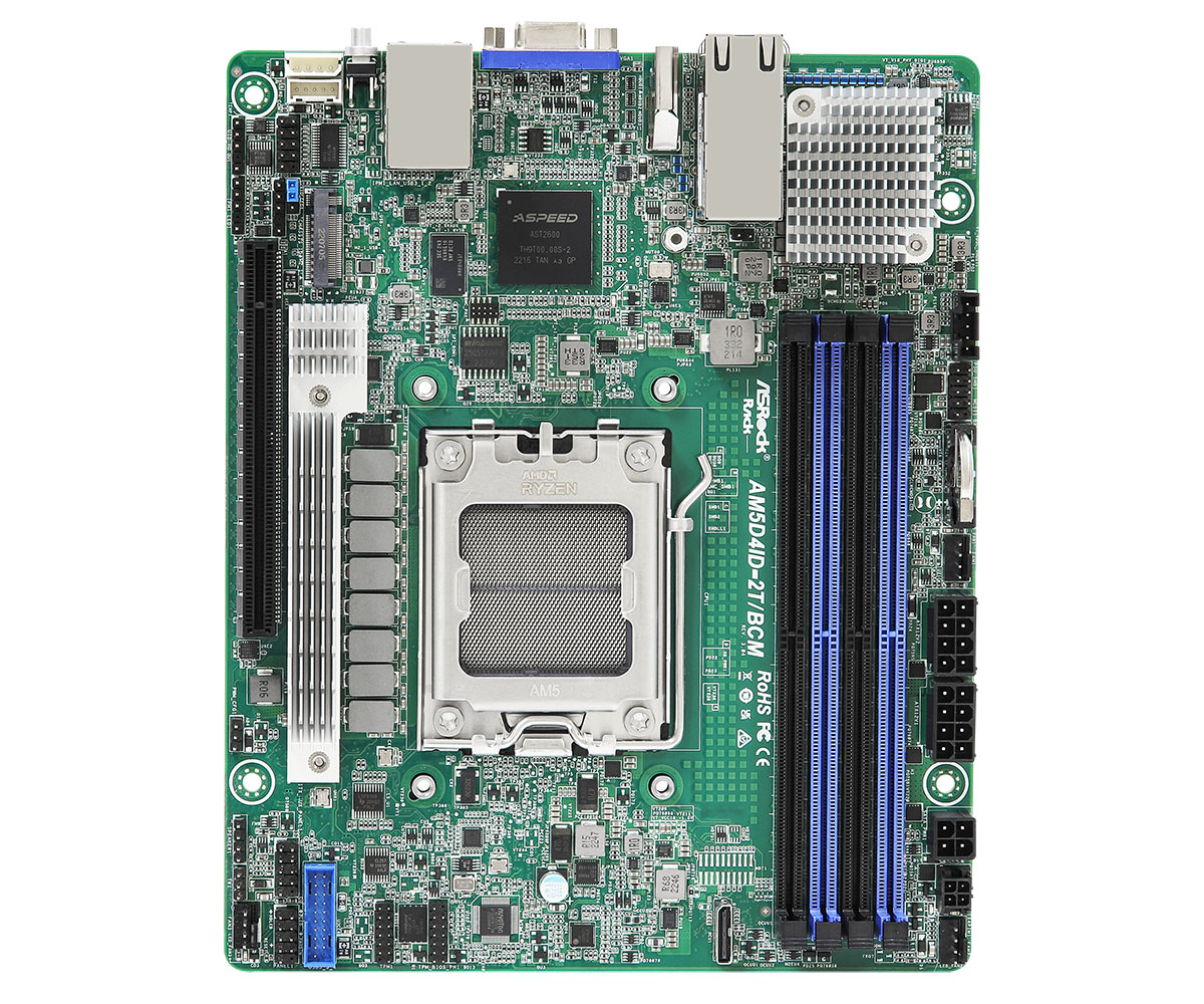 ASRock SV AM5D4ID-2T BCM AM5 LGA1718 NKOLL3 X300 Max32GB DDR5 Deep mini-ITX