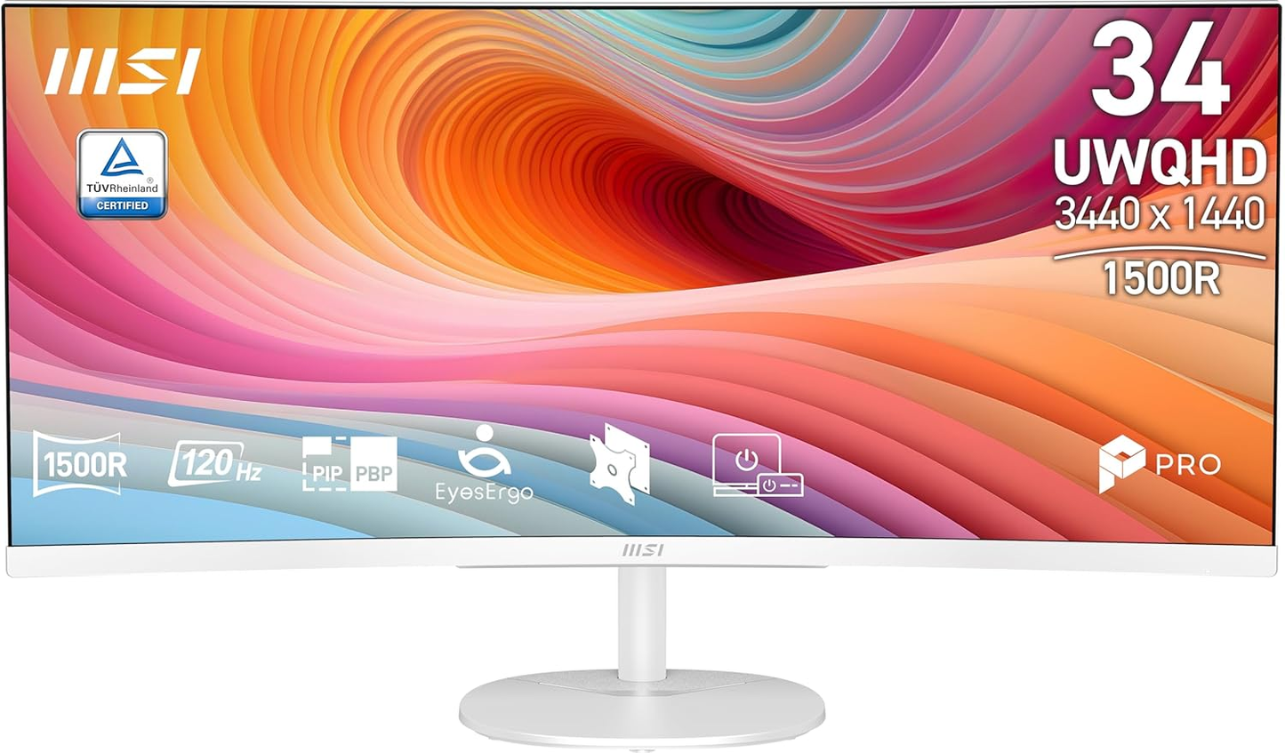 MSI PRO MP341CQW E12 34 Curved VA 3440x1440 1ms 120Hz