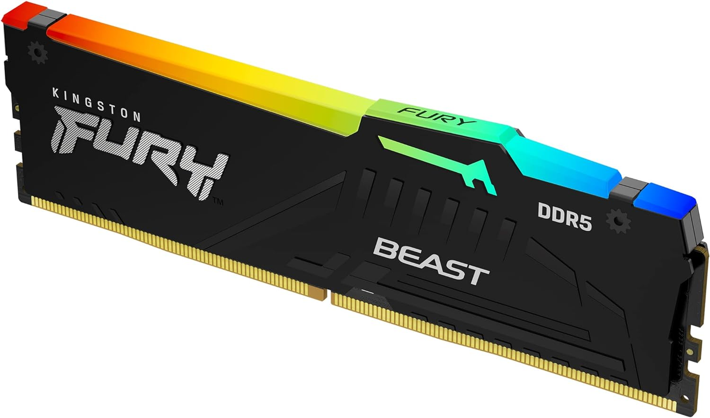 Kingston KF556C40BBA-16 16GB 5600MT s DDR5 CL40 DIMM FURY Beast Black RGB