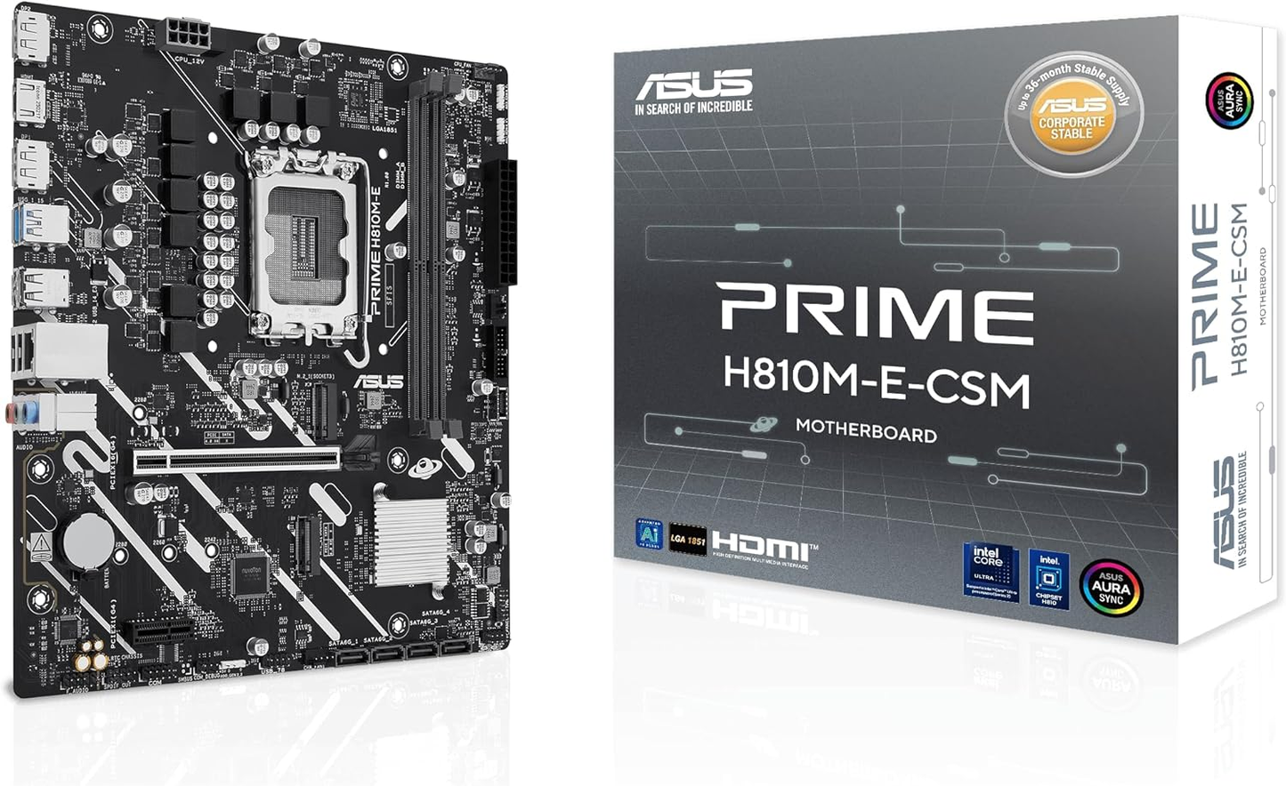 ASUS PRIME H810M-E-CSM H810 LGA1851 max.128GB DDR5 micro-ATX